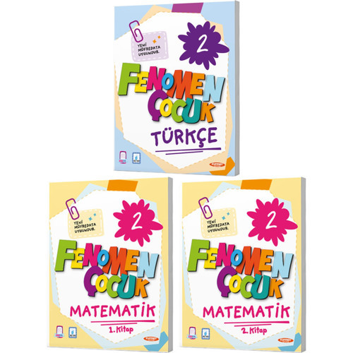 Fenomen Çocuk 2027 2. Sınıf Türkçe + Matematik 1. Ve 2. Kitap Seti 3 Kitap Maarif Model