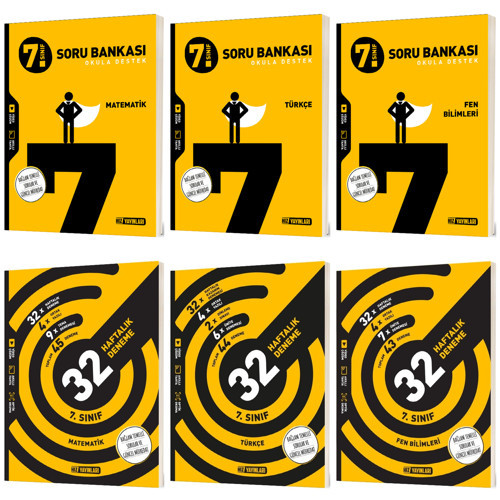 Hız 2027 7. Sınıf Matematik + Türkçe + Fen Bilimleri Bağlam Temelli Soru Bankası + 32 Haftalık Kazanım Denemeleri Seti 6