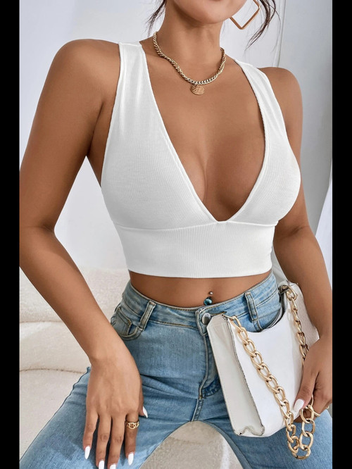 Fantezia Night Kadın Lila Çapraz Sırt Detaylı Şık Crop Top Büstiyer