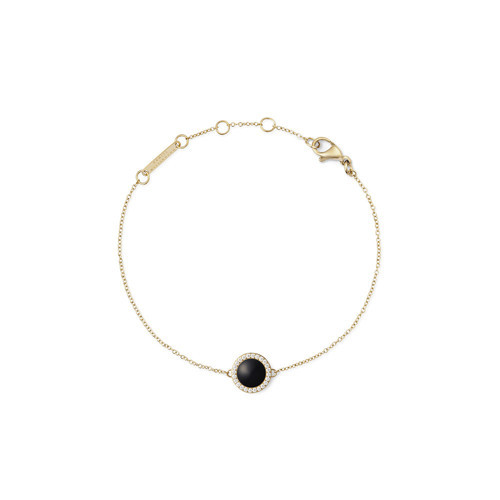 Audrey Bracelet Black Agathe Gold