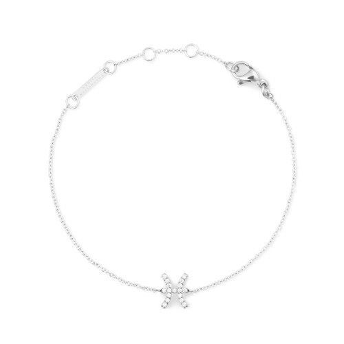Crystal Zodiac Chain Bracelet Silver