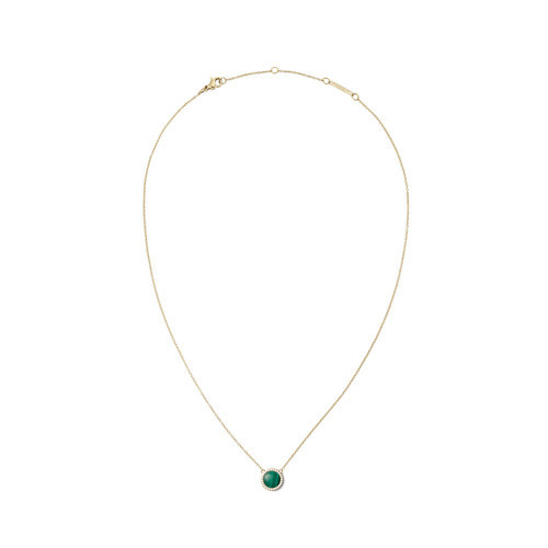 Audrey Necklace Malachite Gold