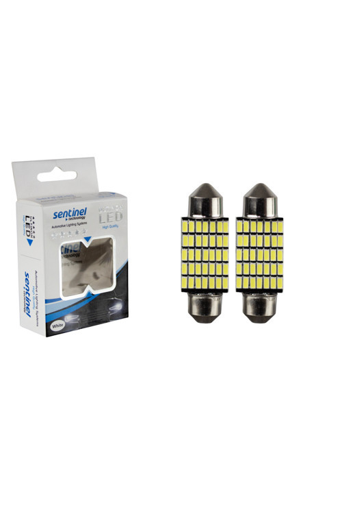 Canbus Sofit 36mm Beyaz 35 Smd 12-24v Led Güçlü Işık - 2 Adet