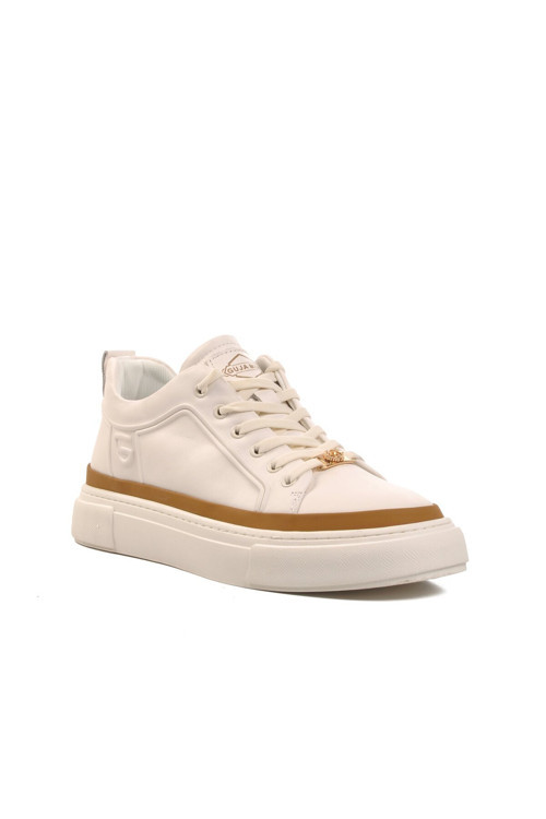 Erkek Beyaz Bağcıklı Günlük Sneaker Hafif Platform Rahat Casual Spor Ayakkabı