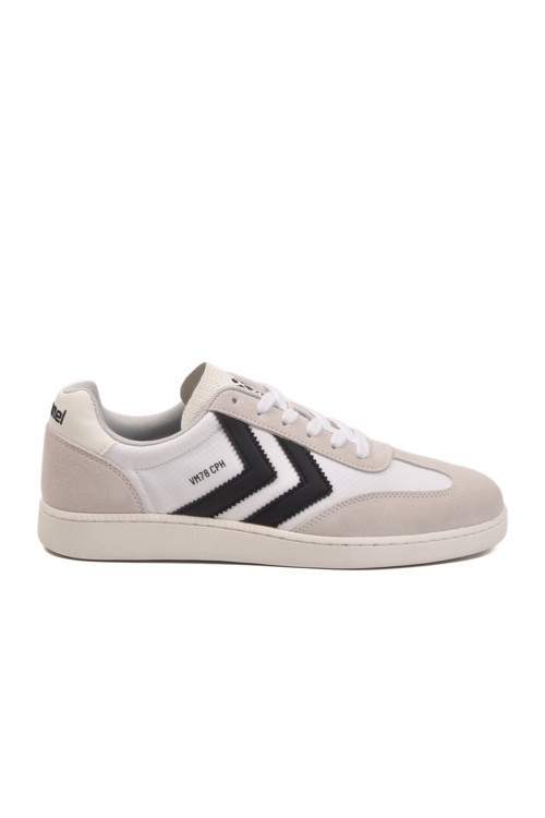 Beyaz-Siyah Bağcıklı Kalın Tabanlı Unisex Sneaker Yürüyüş ve Spor Ayakkabı 227912 VM78 CPH RS
