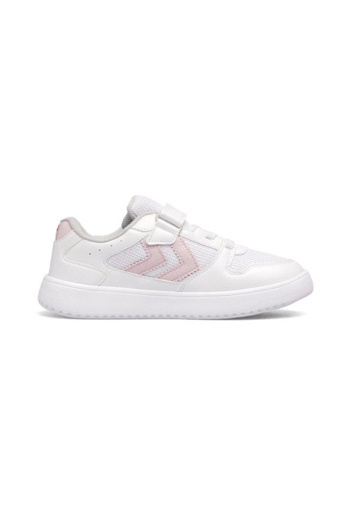 Beyaz-Pembe Cırtlı Fileli Hafif Rahat Tabanlı Kız Çocuk Spor Ayakkabı Sneaker 900866 Hml Kayno SM. Jr.