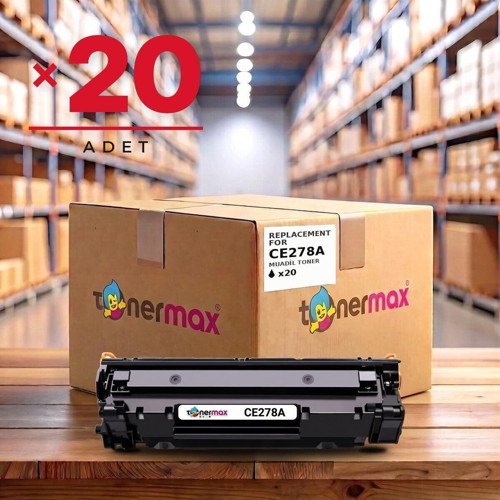 HP LaserJet Pro M1530 Muadil Toner Çipli CE278A 20'li 2.100 Sayfa