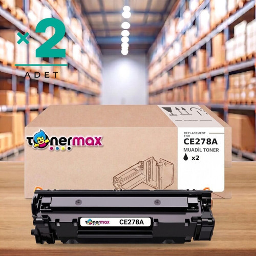HP LaserJet Pro M1530 Muadil Toner Çipli CE278A 2'li 2.100 Sayfa