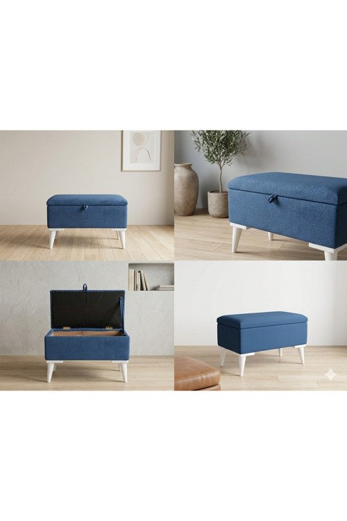 Sandıklı Puf Bench Ayak Ucu Silinebilir Tedyy Kumaş 65/35