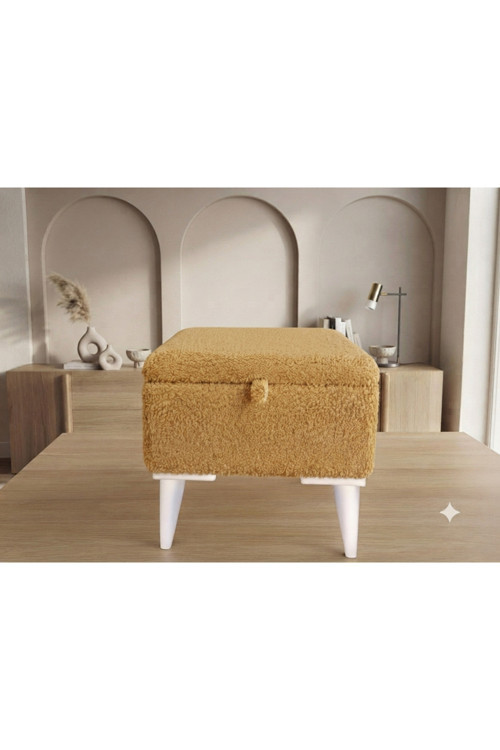 Sandıklı Puf Bench Ayak Ucu Tedyy Kumaş 40/40