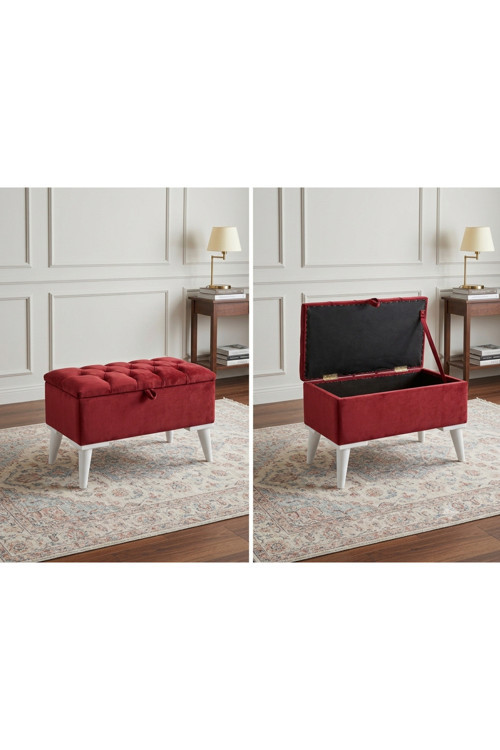 Sandıklı Puf Bench Ayak Ucu Beybifes Kumaş 65/35