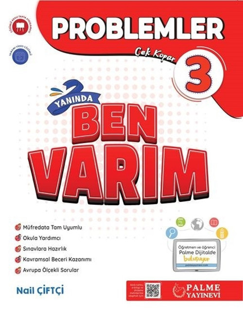 Palme Yayınevi Hazırlık 3. Sınıf Problemler Soru Yanında Ben Varım
