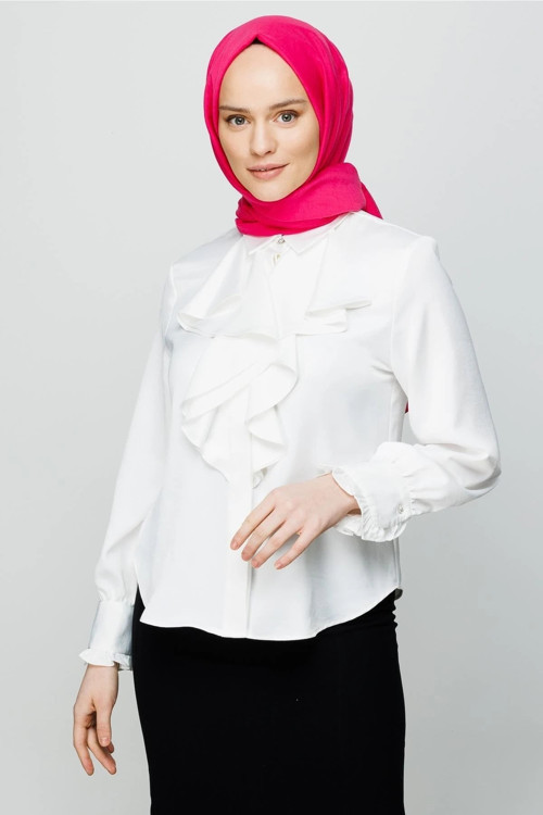 Pamuk Kraş Şal Fuşya