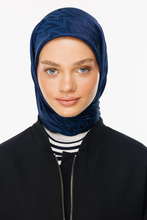 Luxury Jakar Eşarp Lacivert
