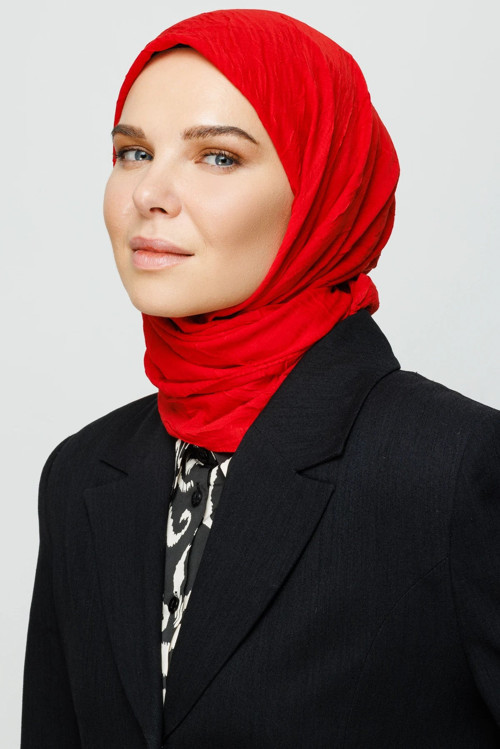 Bambu Eşarp Kırmızı