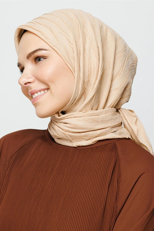 Piliseli Bambu Eşarp Kum Beji