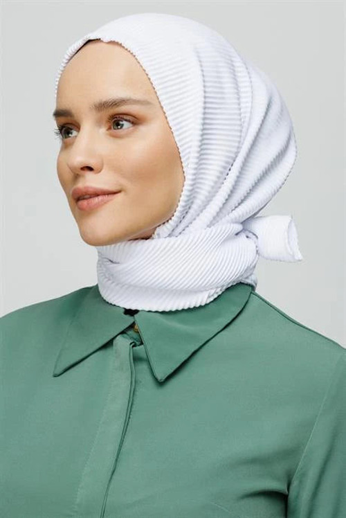 Pilise Eşarp Beyaz