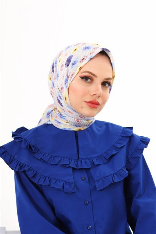 Efsun Desen Pilise Eşarp Lavanta
