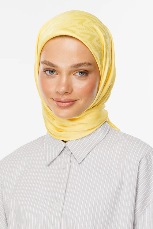 Luxury Jakar Eşarp Sarı