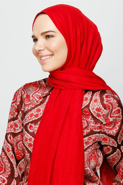 Bambu Şal Kırmızı