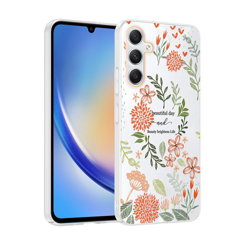 Galaxy S24 FE Kılıf Kamera Korumalı Desenli Klip Kılıf Beautiful