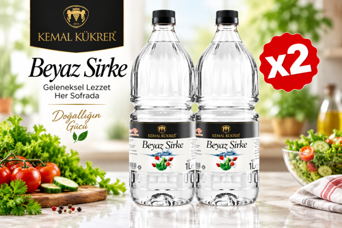 2 lt Beyaz Sirke 2'Lİ Paket
