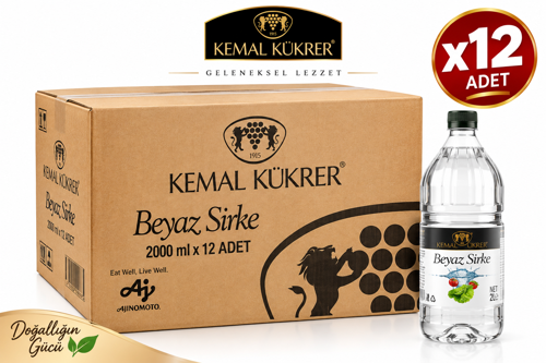 2 lt Beyaz Sirke 12 Adet
