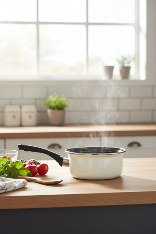 Emaye 14 Cm Sosluk Krem