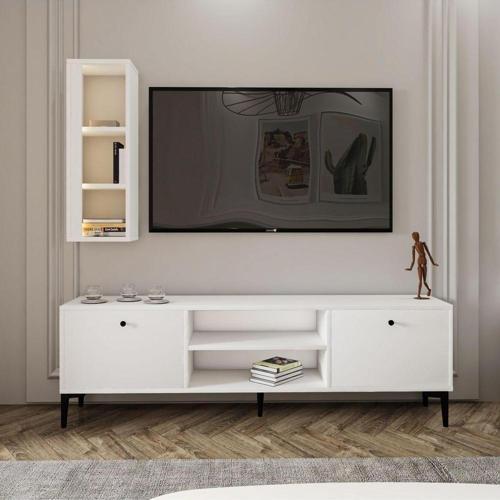 Bien Işıklı Tv Ünitesi Beyaz