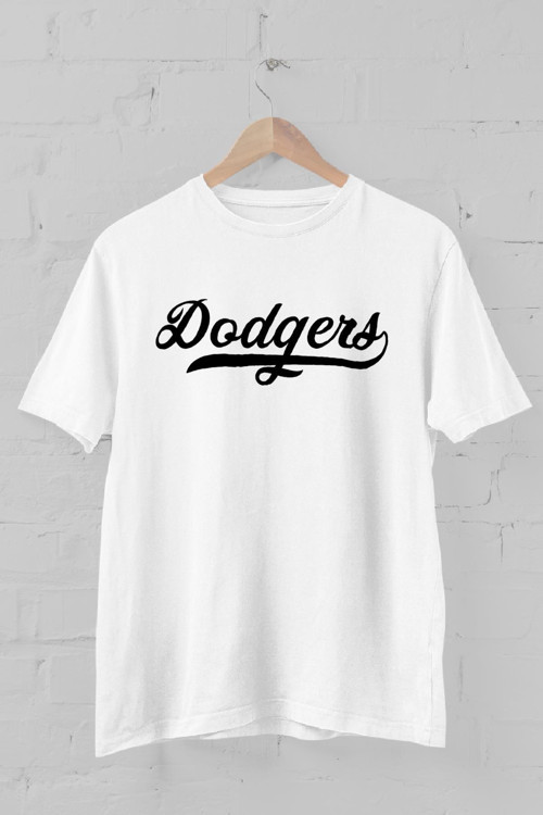 Dodgers Baskılı Bisiklet Yaka Erkek Tişört