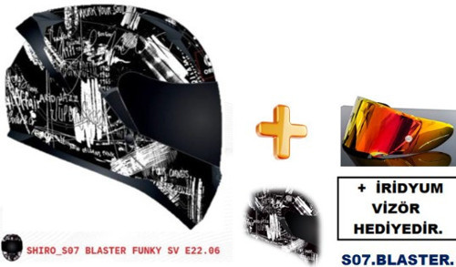 SHIRO 5072 S07 KASK FF 667 BLASTER FUNKY SV M 5758