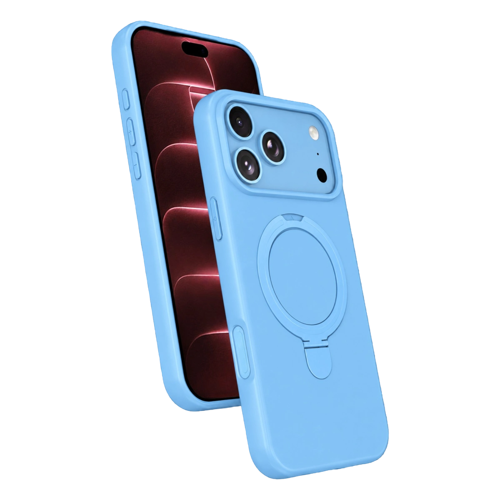 Newface Apple İphone 18 Pro Max Regal Magsafe Standlı Kapak - Sierra Blue