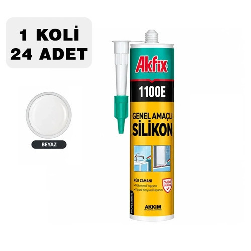 Genel Amaçlı Silikon 280g, Beyaz, 1 Koli 24 Adet