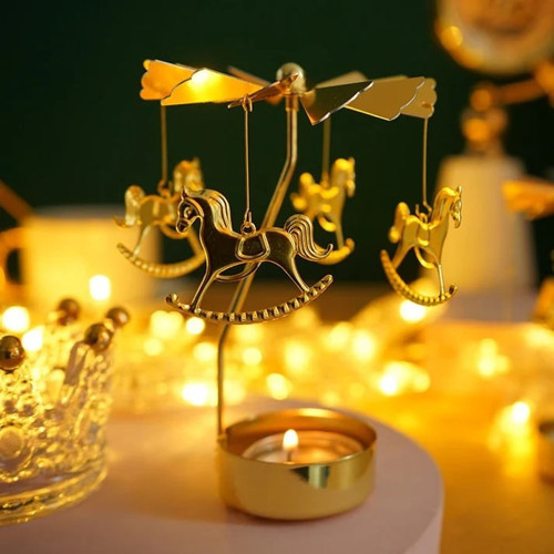 Atlı Karınca Temalı Tealight Mumluk – Dekoratif Masa Üstü Aksesuar