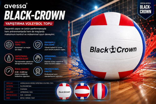 Black-Crown Yapıştırma Voleybol Topu