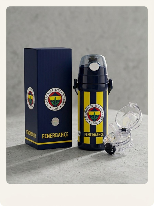 Çelik Matara Sarı Lacivert 350 Ml