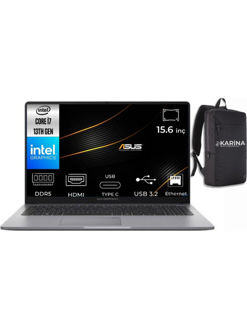 ExpertBook P1 i7-13620H P1503CVA-I716512G1D-K38 48GB 2TB UHD Graphics W11Pro 15.6" Full HD Notebook
