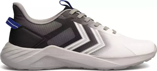 Beyaz-Siyah-Gri Fileli Bağcıklı Hafif Unisex Yürüyüş ve Spor Ayakkabı Sneaker 900795 Hml Solar Performance