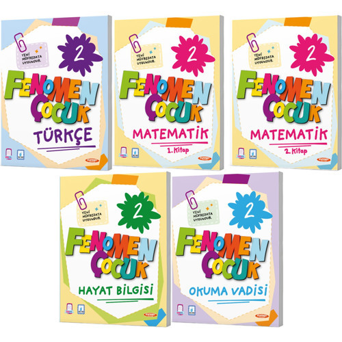 Fenomen Çocuk 2027 2. Sınıf Türkçe + Matematik + Hayat Bilgisi Okuma Seti 5 Kitap Maarif Model