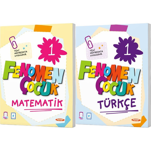 Fenomen Çocuk 2027 1. Sınıf 2. Dönem Matematik + Türkçe Yeni Nesil Sorular Seti 2 Kitap Maarif Model