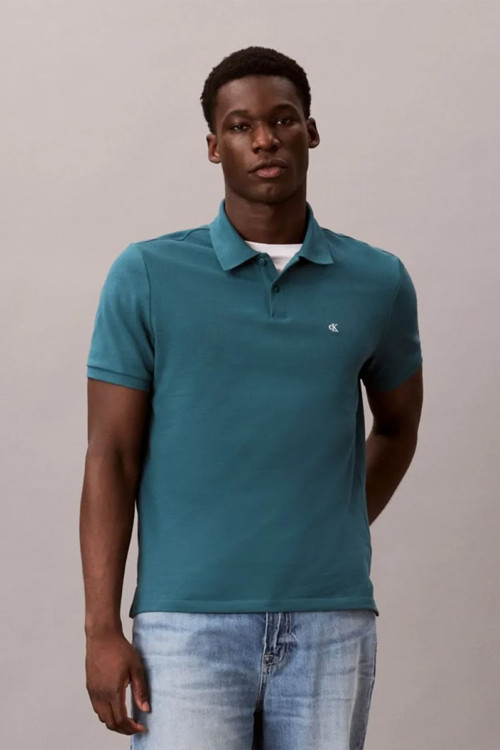 MONOGRAM PIQUE POLO ERKEK MAVİ TİŞÖRT