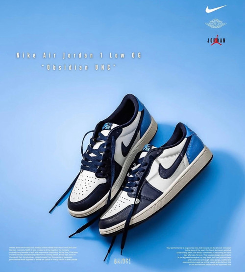 AİR JORDAN 1 LOW OG 'OBSİDİAN UNC' RETRO ERKEK BASKETBOL AYAKKABISI-SPORTXSTORE