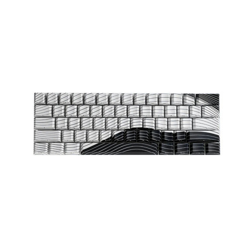 Manyetik Waves ANSI Black & White Edition PBT 61 Adet Keycap Seti