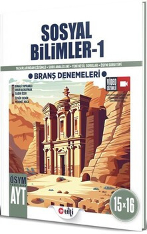 Ulti Yayınları AYT Sosyal Bilimler 1 15 x 16 Branş Denemeleri