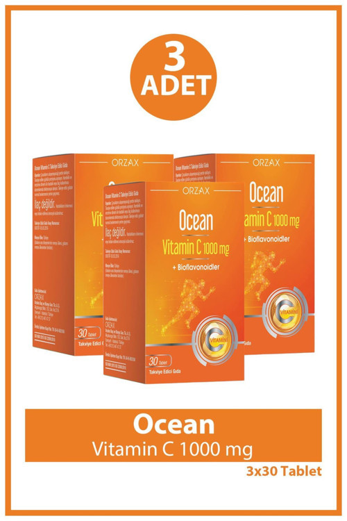 Vitamin C 1000 mg 30 Tablet 3 Adet