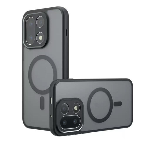 One Plus 15 5G Kılıf M-Safe Şarj Özellikli Kamera Korumalı MKST Lunex Kapak - Siyah