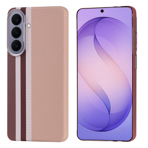Galaxy S26 Plus Kılıf M-safe Şarj Özellikli Karbon Fiber Görünümlü MKST Nekst Kapak - Gold