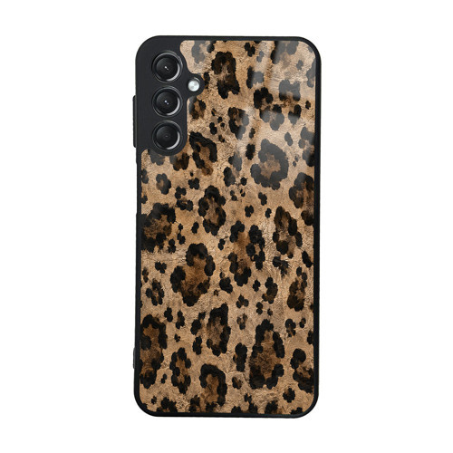 Galaxy A24 Kılıf Kamera Korumalı Desenli MKST Lusi Kapak - Kahve Leopar
