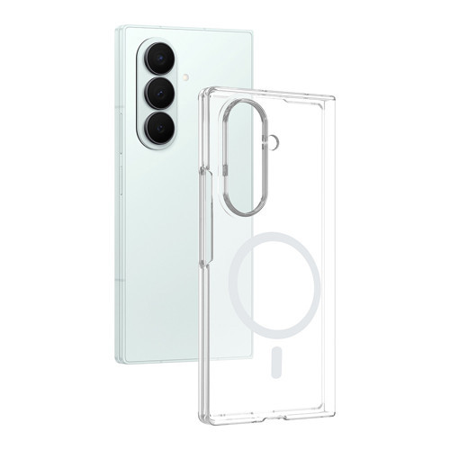 Galaxy Z Fold 8 Ultra Kamera Korumalı M-Safe Şarj Özellikli Şeffaf MKST London Sert PC Kapak - Şeffa