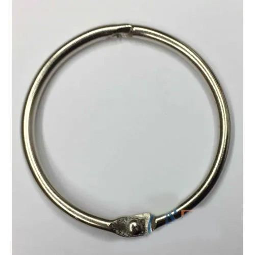 Kilitli Yuvarlak Halka 4cm - Güçlü Kilitli Metal Anahtarlık Halkası